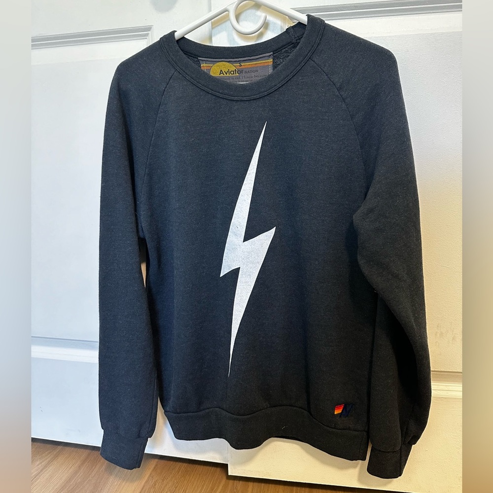 Aviator nation lightning bolt sweatshirt sz S